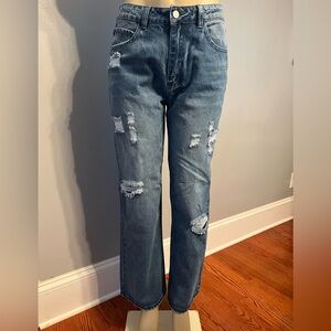 NWOT Loose Plain Casual Demin Jeans